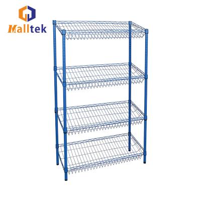 China Chrome Plated 4 Layer Stainless Steel Wire Shelf Adjustable For Kitchen for sale