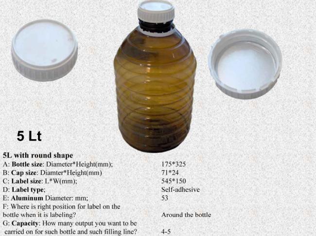 Extrusion blow molding machine for 8 L water bottles