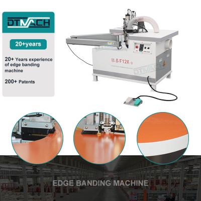 China DTMACH pvc edgeband trimmer automatic curve line edge banding and edge trimmer machine for sale