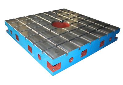 China Motor Test Cast Iron Bed Plates  A Hole In Middle Square 1500 X 1500 MM for sale
