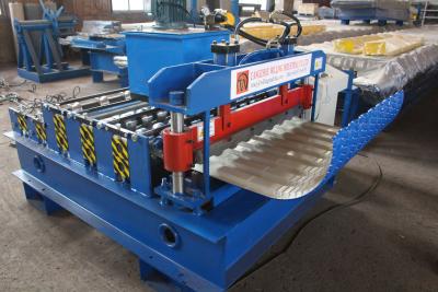 China Metal Floor Deck Roll Forming Machine 4Kw PLC Control Automatic Crimping for sale