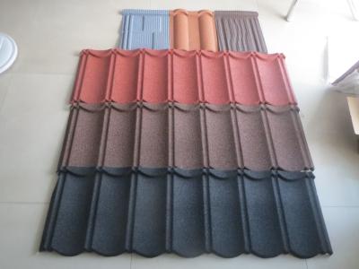 Китай Металл покрытый камнем настилая крышу 0.45mm Prepainted гальванизированная стальная плитка скрепления продается