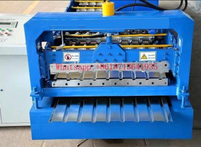 China PLC Controlled 2.5T Corrugated Roof Sheet Roll Forming Machine For Efficient Production for sale