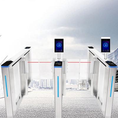 China Library Turnstile Security Gate Automatic Rfid Qr Barcode Swing IC/ID Access Control for sale