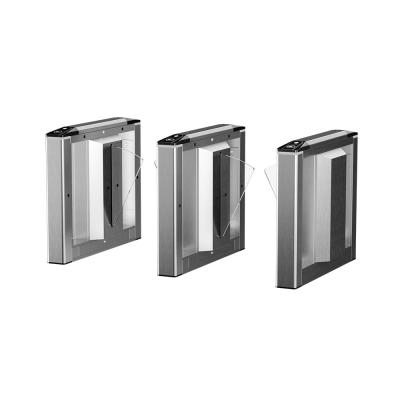 China AnKuai 304 Stainless Steel Betractable Flap Turnstile Flap Gate Barrier Secure Access Solution for sale