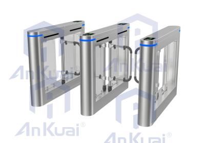 Chine AC220V 50HZ Security Swing Barrier Turnstile With ≤95% Humidity Working Voltage AC220±10％/50HZ±10% à vendre