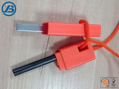 China Hot Sale Outdoor Emergency Magnesium Fire Starter With Compass And Whistle for sale