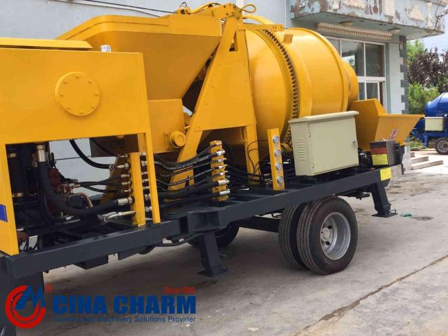 Good quality JBS30R diesel concrete mixerpump/concrete mixer self loader and pump/pump with concrete mixer machine