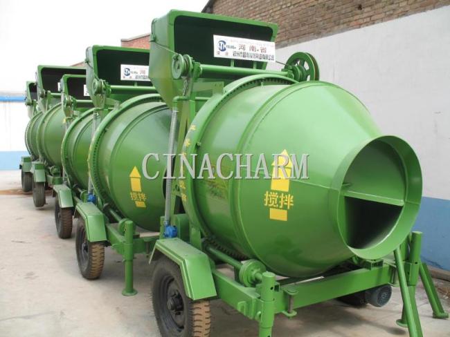 Diesel type concrete mixer machine JZR500 diesel concrete mixer price in peru/High capacity JZC widely used concrete mixer