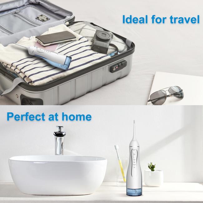 Complete oral care set with all components displayed
