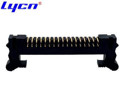 China 2.00mm Ejector Pin Header Right Angle Short Latch Connector Brass Gold Plating for sale