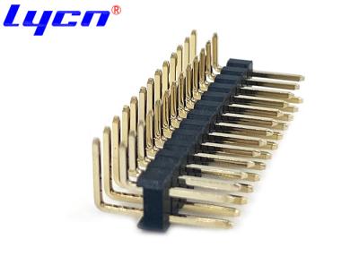 China Brass Pin Header 2.54 Right Angle for sale