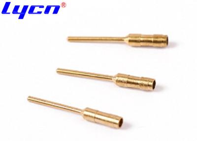 China Gold überzog elektrisches Verbindungsstück Pin Brass Copper Circular Spring lud Stifte zu verkaufen