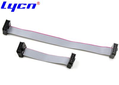 China 2×5 Pin 2.54mm Pitch Flat Ribbon Cable Double Row Assembly IDC Insulation for sale