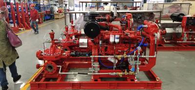 China Large Electric Motor Driven Centrifugal Pump / Techtop Motor Fire Fighting Pump Set NFPA20 for sale