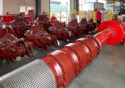 Chine L'UL a énuméré la pompe à incendie verticale de turbine pour des bureaux de canalisations 2000 gal/mn @ 175 livres par pouce carré à vendre