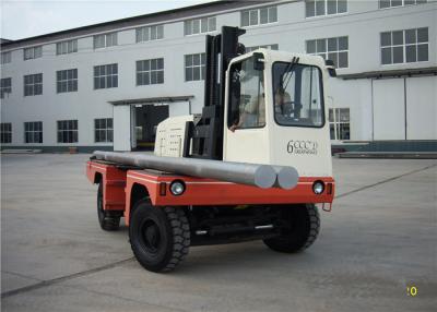 China Material Moving Equipment Triplex Mast Diesel Sideloader Forklift 7 Ton for sale