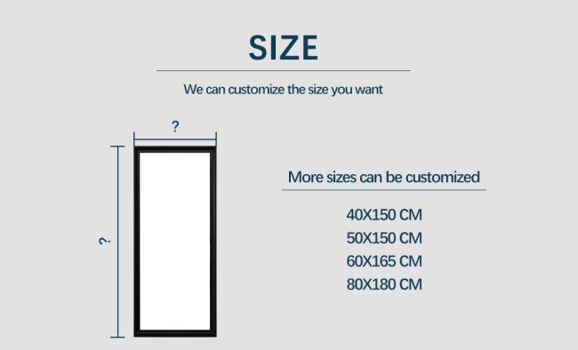 CTF0056 LED mirror floor-standing configuration in modern interior