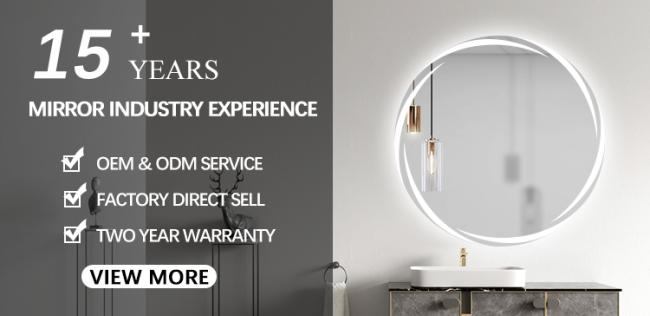 Round LED bathroom mirror specifications diagram