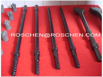 China H19 Hexagonal Chisel Bit Integral Top Hammer Drilling , Rock Drill Rods 19mm 108mm for sale