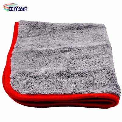 China 400GSM Washable Cleaning Cloths Large Size 40X60CM Grey Microfiber Cleaning Cloth for sale