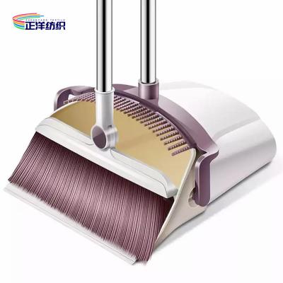 China Windproof Standing Broom And Dustpan Set Stainless Steel And PP Material for sale