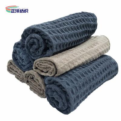 China 50x60cm Car Cleaning Rags Medium Size Waffle Style Luxury Microfiber Car Cleaning Cloth for sale