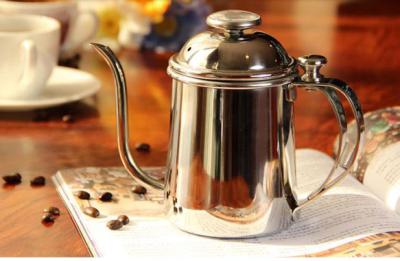 China Chaleira do café/chá do gotejamento da mão de aço inoxidável à venda