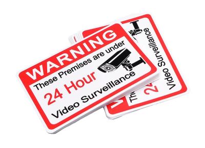 China Customized printing outdoor UV resistant warning caution sticker decal for sale