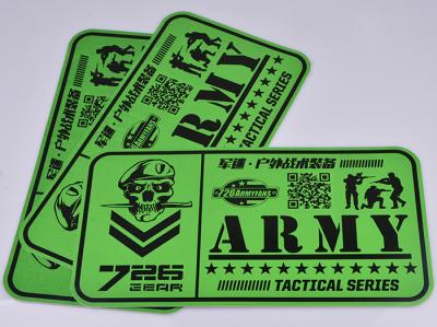 China Custom printed green and black color outdoor UV resistant army tactical series advertising sticker decal for sale
