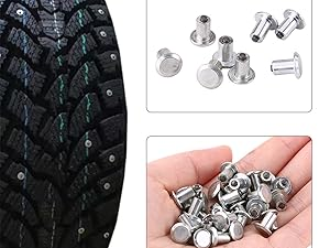 Tire stud anti-slip design