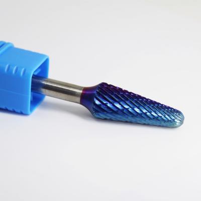 China Yellow Coated Rotary Deburring Tool Tungsten Carbide Rotary Tool Carving Bits for sale
