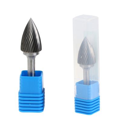 China Double Flat Bottom Silver Welding Flutes Tungsten Carbide Rotary File Burr for sale
