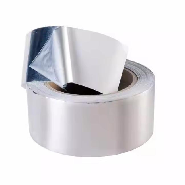 Aluminum foil tape close-up showing material texture and adhesive quality
