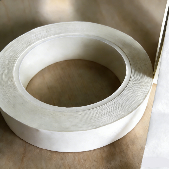 F-class Aramid Paper Tape product illustration showing insulation tape application