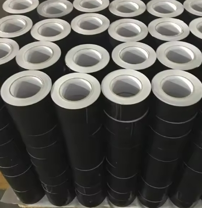 High-performance black lacquered aluminum foil adhesive tape product illustration
