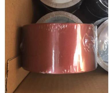 China Brown Lacquered Aluminum Foil Adhesive Tape 3 Microns for sale