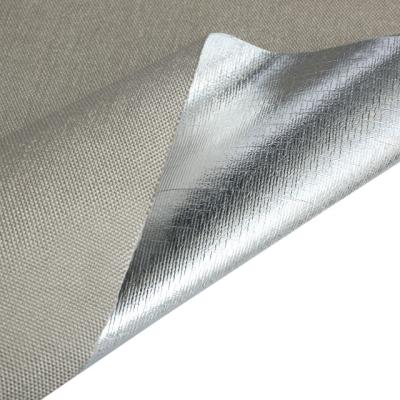 China 18 Micron Aluminum Foil Fiberglass Cloth Reflective Insulation And Vapour Barrier for sale