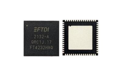 China FT4232HAQ-TRAY FTDI USB Hi-Speed To Quad Channel Serial UART JTAG/SPI I2C IC Automotive QFN-64 en venta