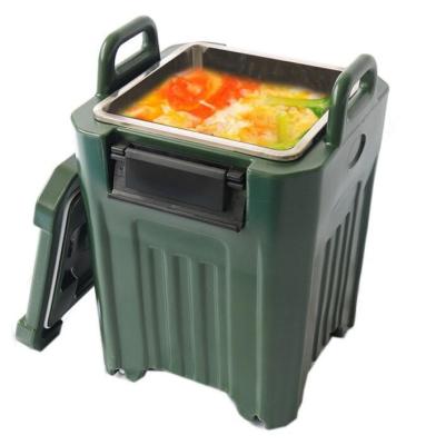 China 50L Insulated Soup Carrier Stainless Steel Tank With Four Wheels for sale