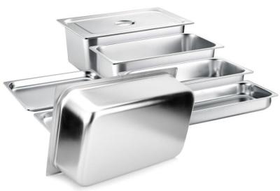 China 650x530mm Stainless Steel Food Service Pans Hotel Restaurant Supplies for sale