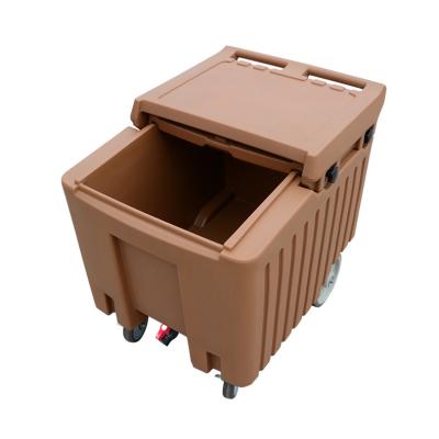 China SGS Insulated Ice Caddy , 110L Portable Ice Storage Bins for sale