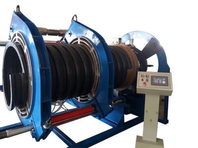 Chine machine de soudure ondulée de tuyau de soudure par fusion de bout de 600MM pour le tuyau en spirale de PE de texture à vendre