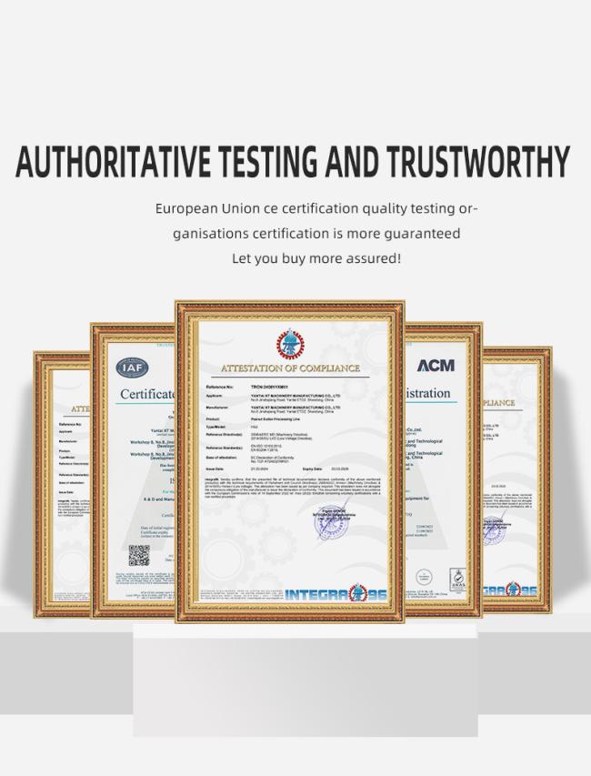 Yantai XT Machinery manufacturing process and quality control
