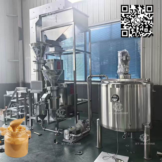 Peanut butter production line diagram