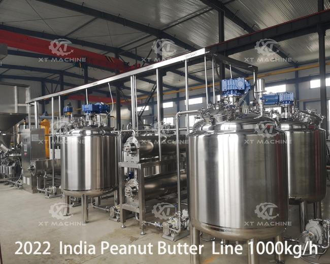 Automated butter production equipment in operation