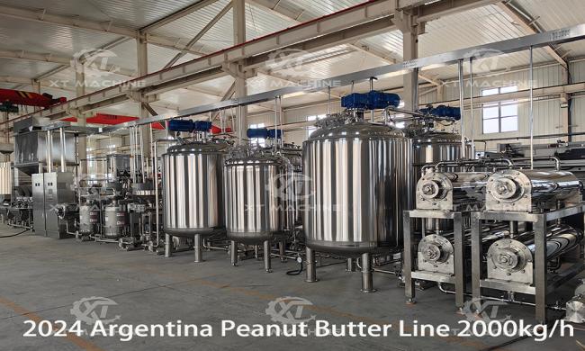 High capacity nut butter manufacturing line installation