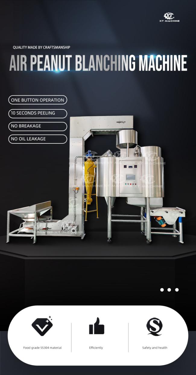 Commercial pistachio blanching machine overview