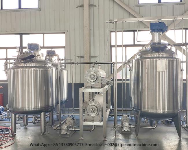 SUS304 Peanut Butter Cooling Machine operational view