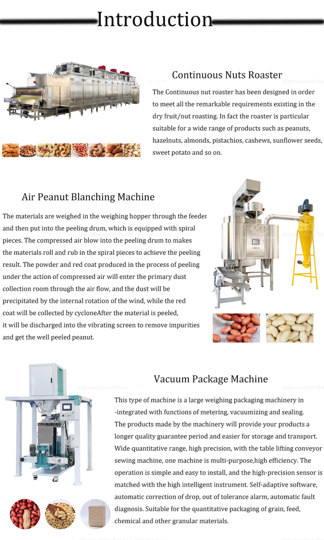 Air blanching machine operation